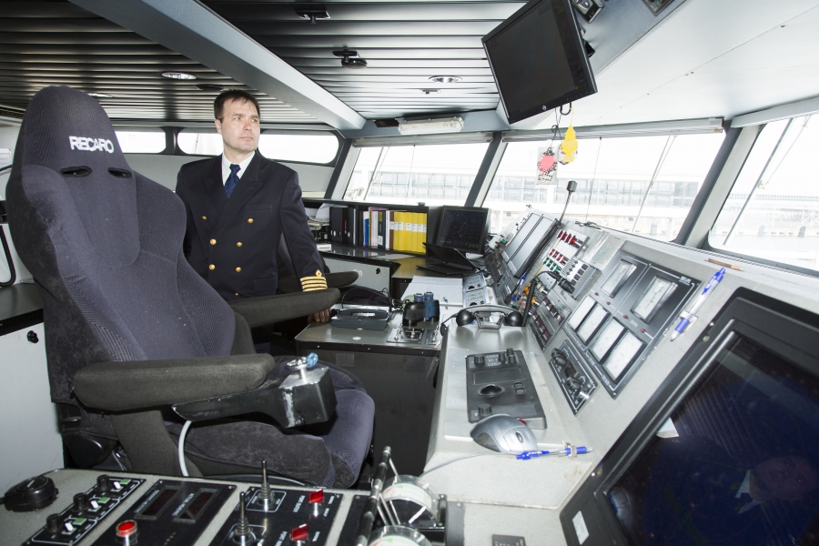 Viking Line FSTR kaptenisillal.