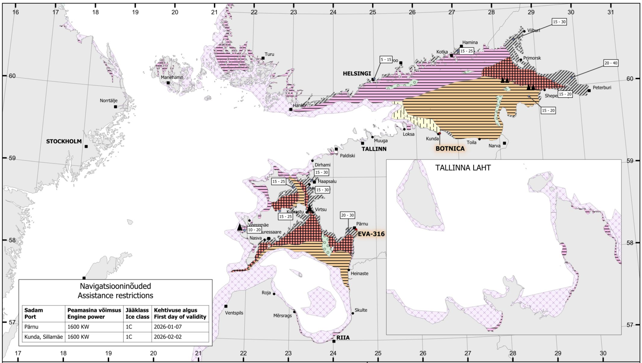 Ilmateenistuse jääkaart